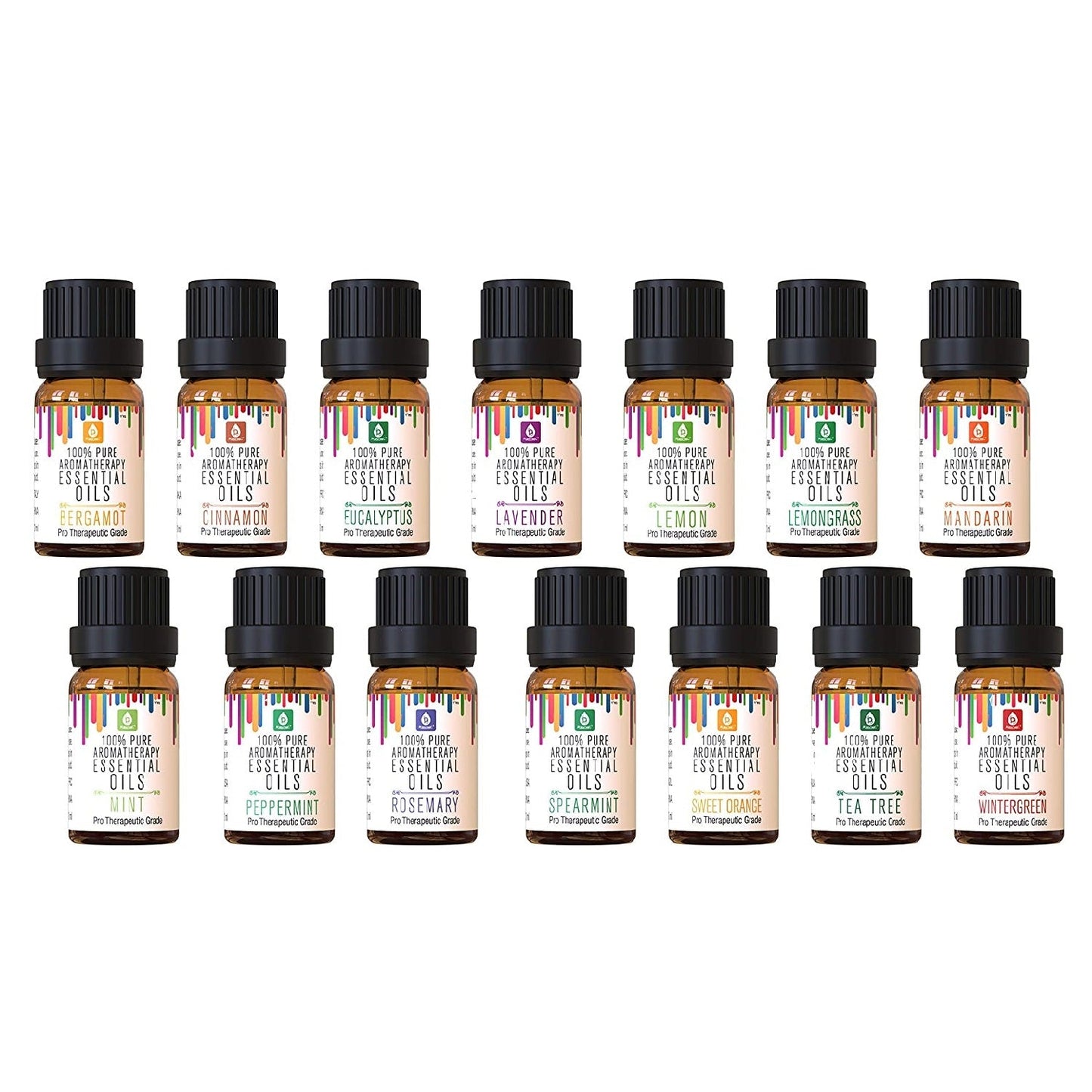 Pack 14 Aceites Esenciales Puros Aromaterapia 100% Natural