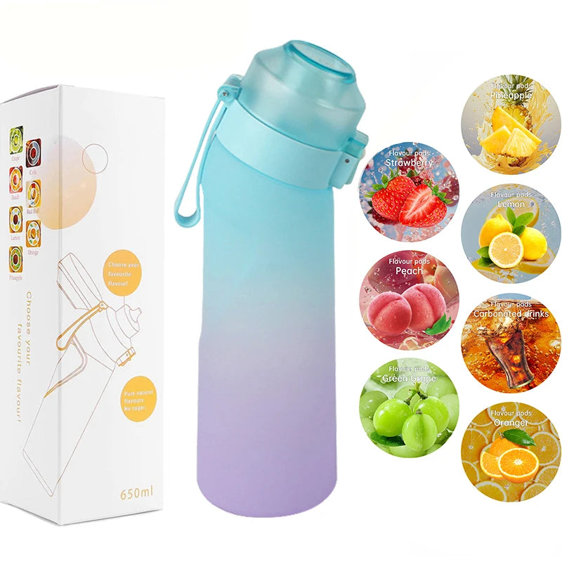 Botella Agua Sabor 650ml - 7 Pods Sabor Sin Azúcar Libre BPA Chile